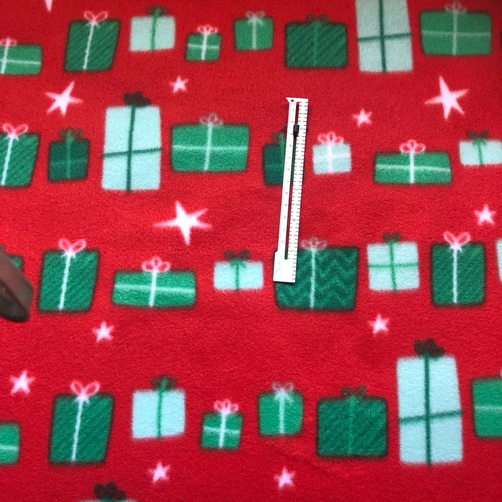 Christmas Blanket Double Reversible Fleece Blanket  35”x58” Hard to Find
